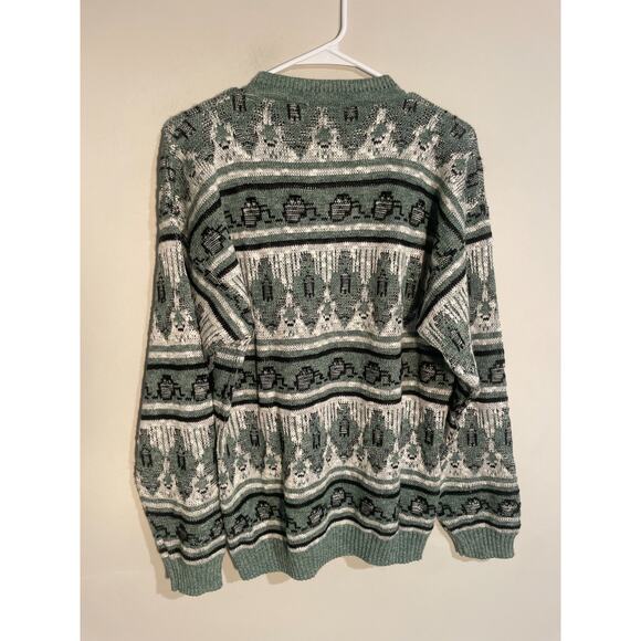 PROTEGE BY TAG Mens Swester Made In U.S.A SIZE M Coogi Style Vtg 90's Y2k - Picture 4 of 7